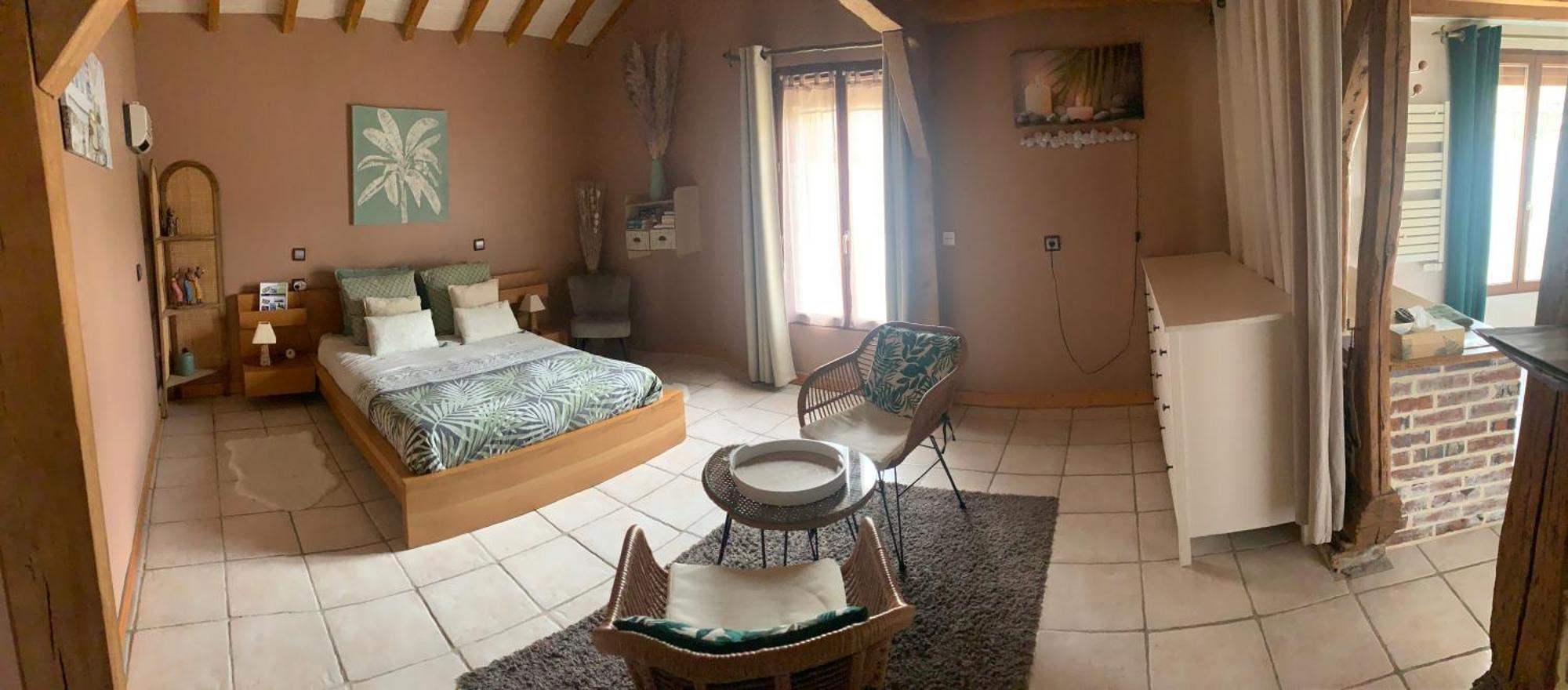 chambre avec sdb/wc privé, piscine près d'un lac Mesnil-Saint-Père Extérieur photo