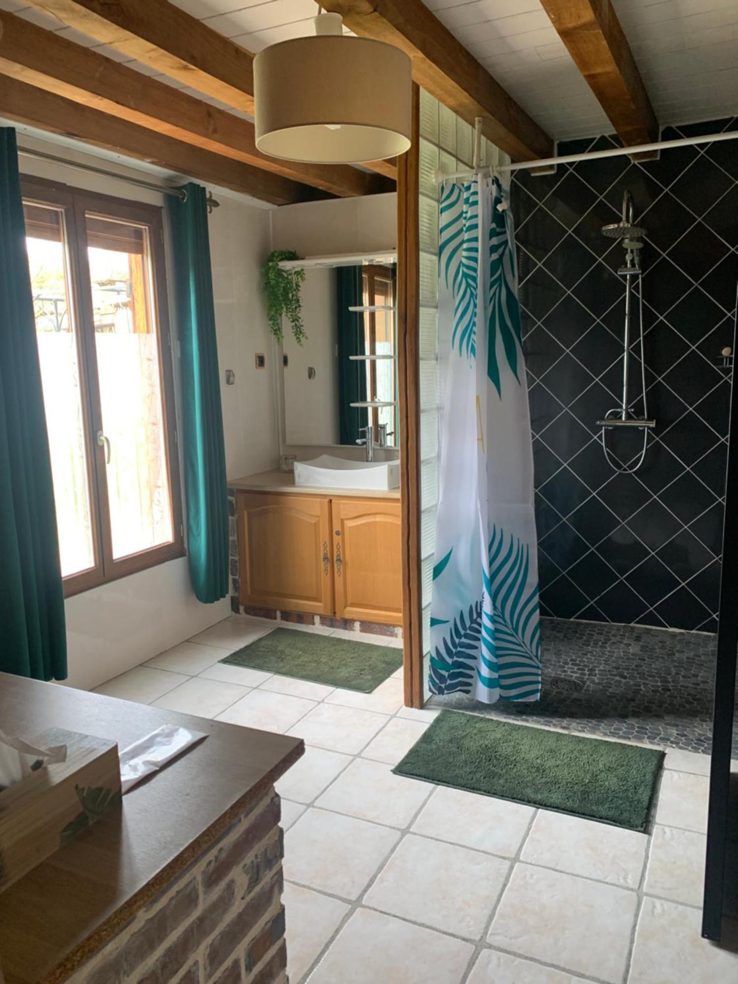 chambre avec sdb/wc privé, piscine près d'un lac Mesnil-Saint-Père Extérieur photo